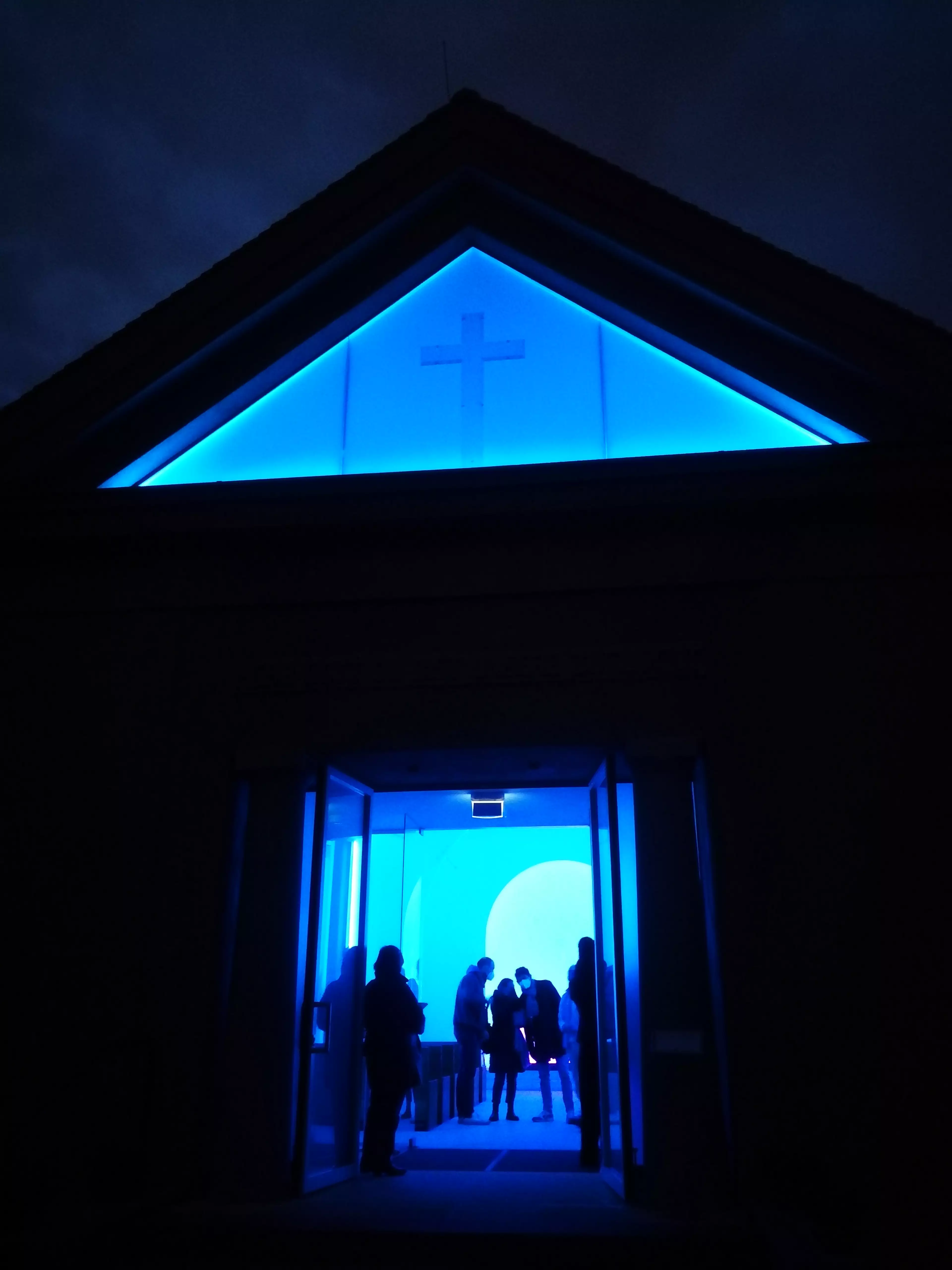 Light Installation on cemetery